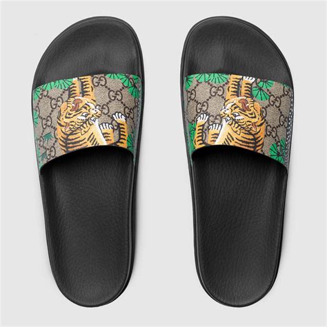 gucci bengal slide sandals|Gucci bengal slide for sale.